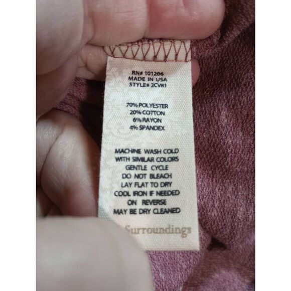 Soft Surroundings Shirt Ladies Small Rose Brinley Top - Picture 6 of 8